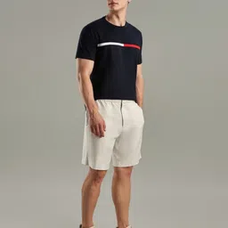 Tommy Hilfiger Brand Logo Embroidered Round Neck Pure Cotton T-Shirt image 2