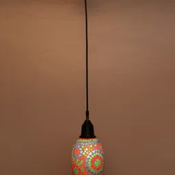 1ST TIME White & Red Textured Ceiling Lamp-picture-33