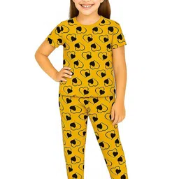 FASLA Girls Printed Top with Pyjamas image 5