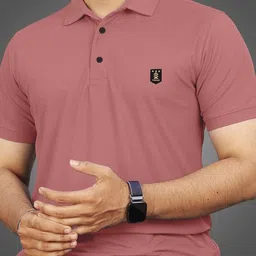 VeBNoR Men Solid Polo Collar T-shirt-picture-58