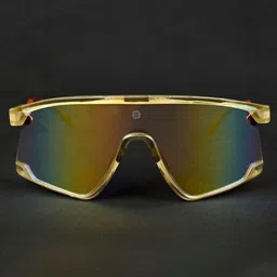 HASHTAG EYEWEAR Unisex Mirrored Lens & Green Sports Sunglasses with-picture-17