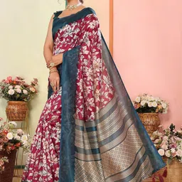 priyashi Floral Printed Saree image 4