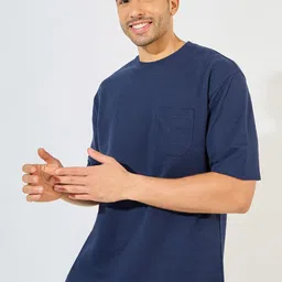 Styli Men Eco-Earth Terry Oversized T-Shirt with Patch Pocket-picture-14