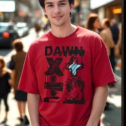 MaverIQ Men Graphic Printed Round Neck Cotton Oversized T-shirt-picture-16