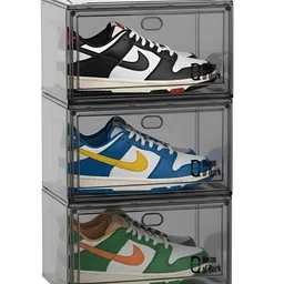 HOUSE OF QUIRK Black 3 Pieces Super Strong Shoes Organisers-image-73