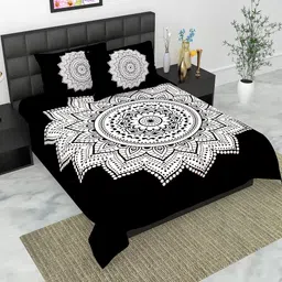 E Elma Unisex Black Bedsheets-picture-20