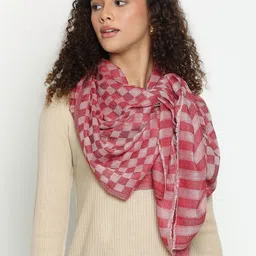 Merinomere Women Checked Shawl image 3