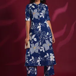 GoSriKi Women Floral Printed Regular Kurta with Palazzos-picture-27