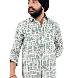 CHECKMARK CLOTHING Men Slim Fit Printed Casual Shirt-picture-23