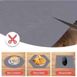 Mopak Decor Grey Set of 1 Regular Shelf Liner Organisers image 4