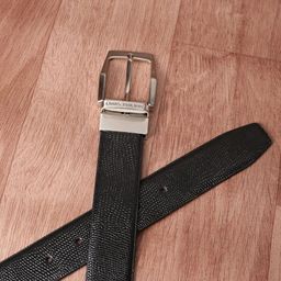 Louis Philippe Men Textured Leather Reversible Belt-picture-13