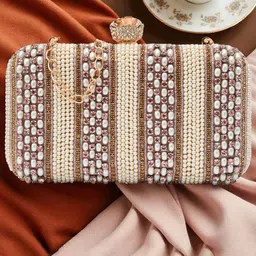 FOR THE BEAUTIFUL YOU Embroidered Box Clutch-picture-37