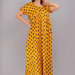 AAKARSHANA CREATION Women Printed Cotton Nightdress-picture-37