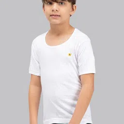 AMUL COMFY Boys Pack Of 10 Pure Cotton Undershirt Vests image 3
