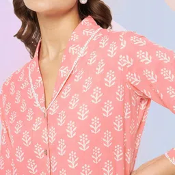 all about you Printed Pure Cotton Shirt & Trousers Co-Ord Set image 5