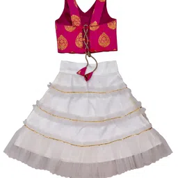 satyamfab Girls Ready to Wear Lehenga & Blouse With Dupatta image 3