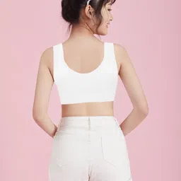 BRAAFEE Girls Pack Of 2 Solid Non Padded Camisole image 5