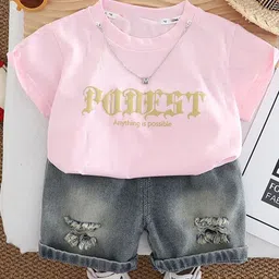 StyleCast x Revolte Boys Typography Printed T-shirt With Capris-picture-26