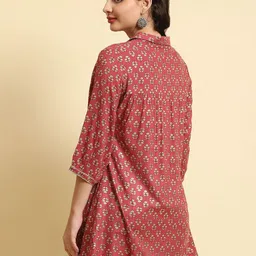 Shree Liva Shirt Collar Printed Tunic image 5