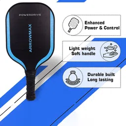 ARROWMAX Set Of 2 Pickleball Paddles 4 Pickleballs & Zipper Cover image 5