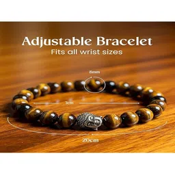 CONTEX MEDIA Unisex Artificial Beaded Elasticated Bracelet image 5