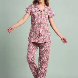 Juliana Dream Women Typography Printed Shirt Pyjamas Pure Cotton Night Suit-picture-26