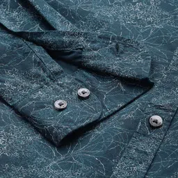 Allen Solly Pure Cotton Custom Fit Floral Printed Casual Shirt image 3