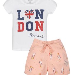 PLUM TREE Girls Printed T-shirt with Shorts-picture-13
