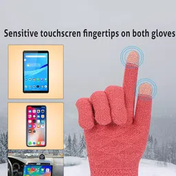 LOOM LEGACY Women Patterned Acrylic Winter Gloves image 4