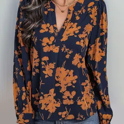 StyleCast x Revolte Women Floral V-Neck Top-picture-35