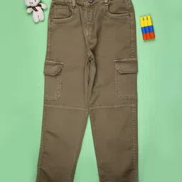 V-Mart Boys Regular Fit Mid-Rise Light Fade Stretchable Cargo Style Jeans-picture-29