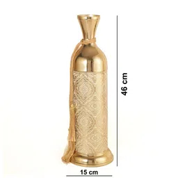 HEAVEN HOME'S BY V DECORE White Printed Iron Vases image 5