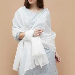 Melange by Lifestyle Ethnic Motifs Embroidered Dupatta with Thread Work image 2