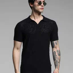 Jack & Jones Men Self Design Regular Fit T-shirt image 3