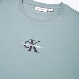 Calvin Klein Jeans Men Brand Logo Printed Round Neck Cotton T-shirt image 5