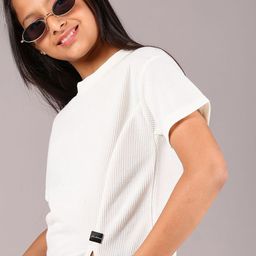 V-Mart Girls Textured Cotton Regular Top-picture-20