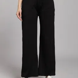 Veltick Women Baggy Fit Mid-Rise Trousers-image-6