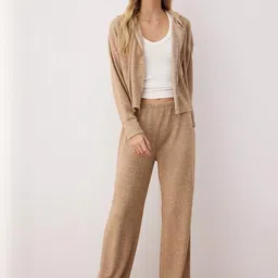Trendyol Hooded Neck T-shirt With Trousers-image-1