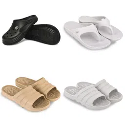 Feel alive Set Of 4 Ultra-Comfortable & Lightweight Thong Flip-Flops & Sliders-picture-28
