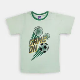 Here&Now X Game Begins Boys Pack of 3 Assorted Typography Printed T-shirts image 3