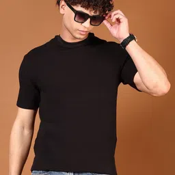 V-Mart Men Solid Round Neck Cotton T-shirt-picture-20