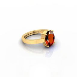 GenZcomplex Gold-Plated Brass Garnet Finger Ring-picture-2
