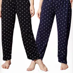 FIT N FAME Women Pack Of 2 Printed Cotton Pyjamas-picture-26