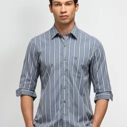 Arrow Sport Men Slim Fit Vertical Striped Cotton Casual Shirt-picture-16
