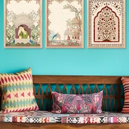 Kotart Brown & White 3 Pieces Abstract Printed Wooden Wall Arts-picture-14