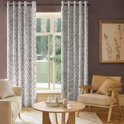 Nefertiti Home Tan Set of 2 Black Out Long Door Curtain-image-77