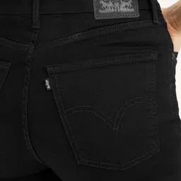 levi's Women's Black Mile High Skinny Fit High Rise Jeans image 3