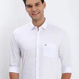 Allen Solly Men Spread Collar Floral Printed Cotton Slim Fit Formal Shirt-picture-29