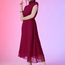 Jash Creation Georgette Fit & Flare Maxi Dress image 2