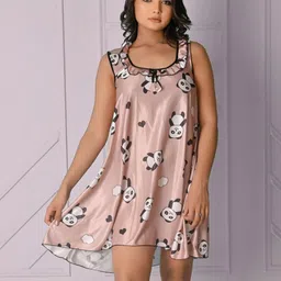 Apratim Printed Round Neck Nightdress-picture-40